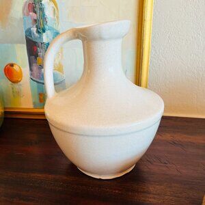 Vintage Pfaltzgraff York Speckled Ivory Stoneware Jug Cottagecore Rustic Trad